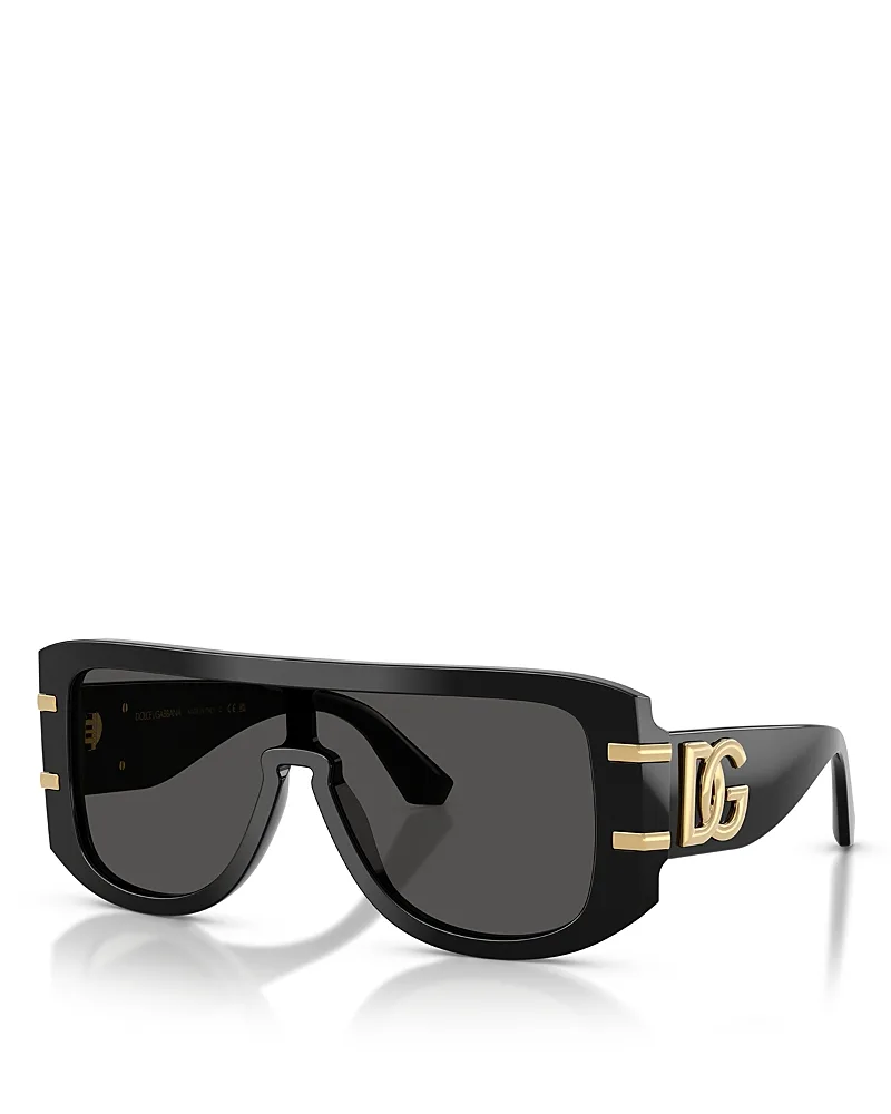 Rectangular Shield Sunglasses, 127mm by Dolce & Gabbana