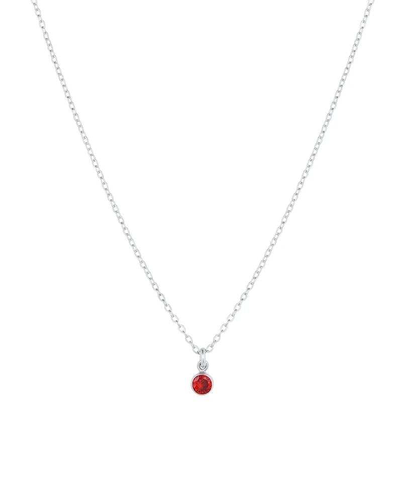 Birthstone Charm Necklace - October
