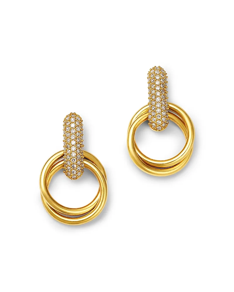 Diamond Pave Door Knocker Earrings in 14K Yellow Gold, 0.50 Tcw by Bloomingdales Fine Collection