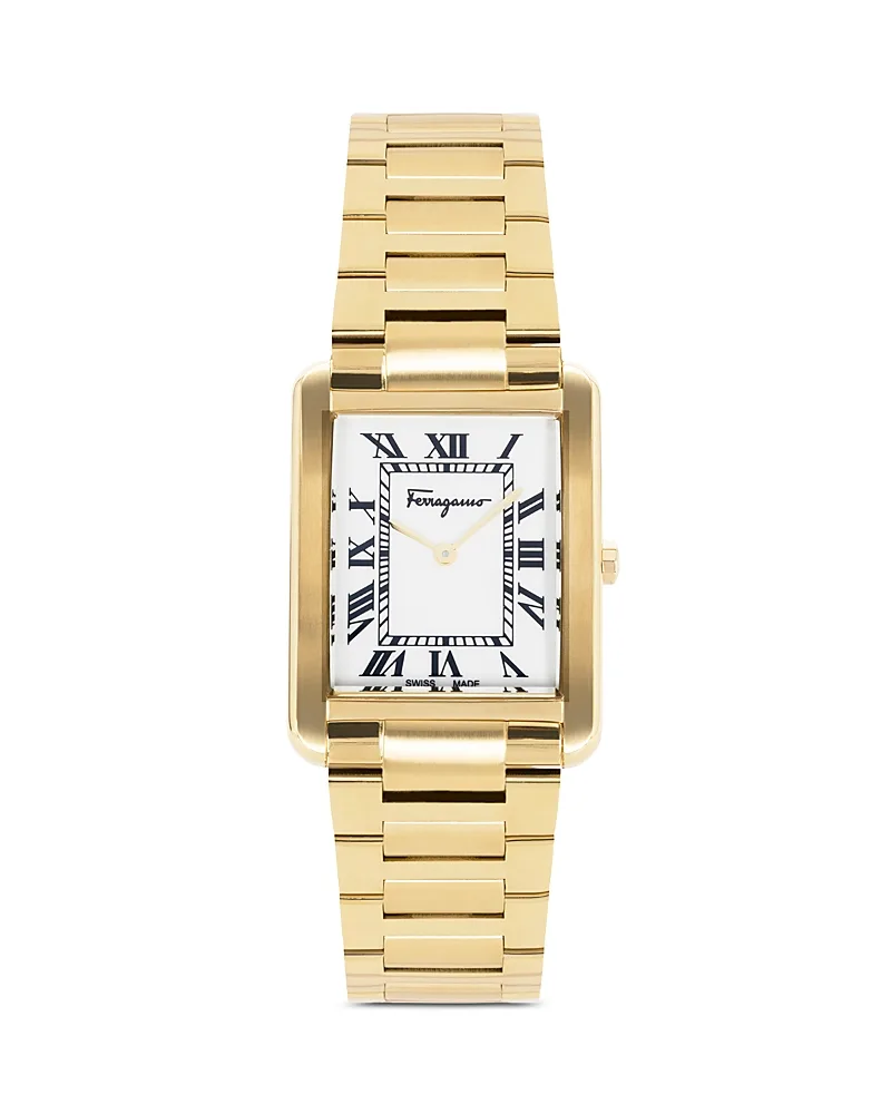 Portrait Bracelet Watch, 31mm x41mm by Ferragamo