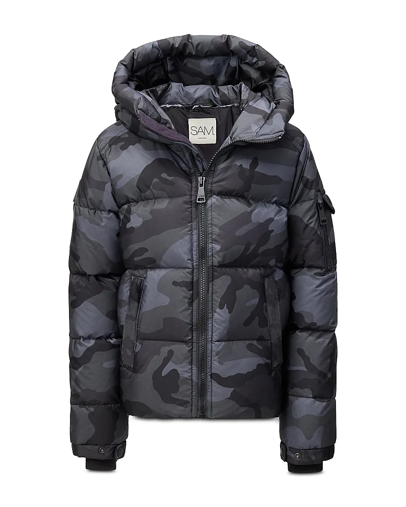 Parker Camo Print Down Puffer Coat by S.A.M.
