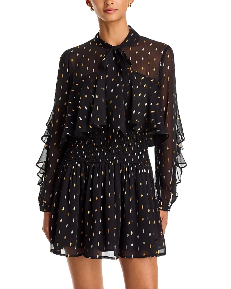 Dot Cape Mini Dress by AQUA