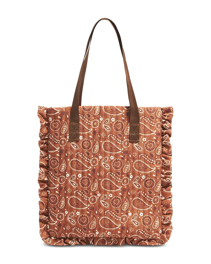 Ruffle Quilted Canvas Tote by Stoney Clover Lane