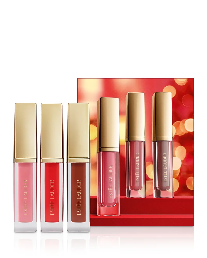 Suite Kisses Glossy Pout Mini Lip Oil Trio Makeup Gift Set by Estée Lauder