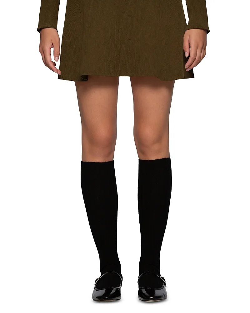 Mixed Rib Knee Socks by HUE