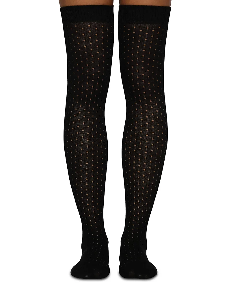 Pointelle Over the Knee Socks by HUE