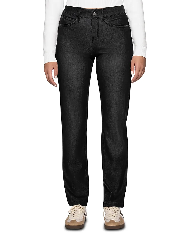 High Rise Stovepipe Ultra Soft Denim Leggings by HUE