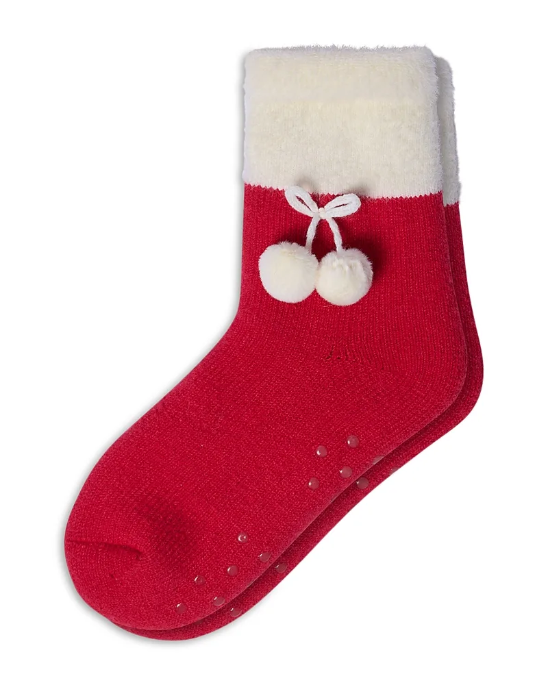 Pompom Slipper Socks by HUE