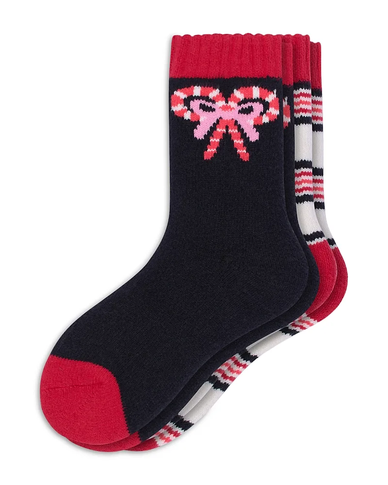Holiday Ribbed Crew Socks, Pack of 2 by HUE