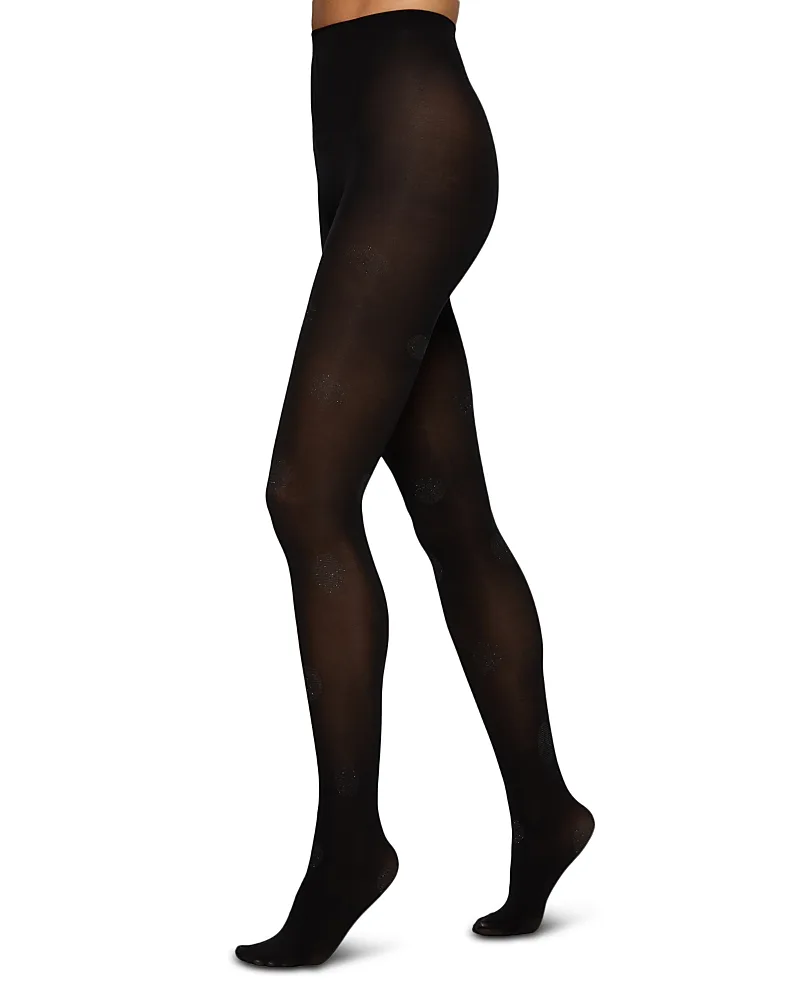 Metallic Polka Dot Tights by HUE