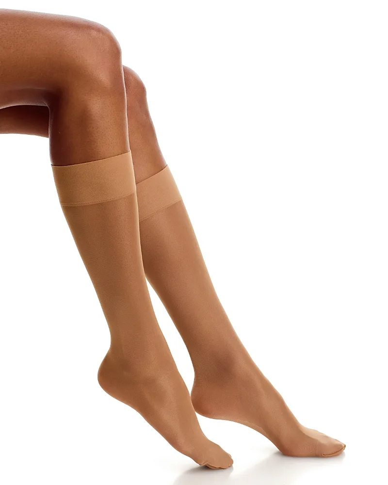 Satin Touch Knee High Tights, Pack of 3 by Wolford