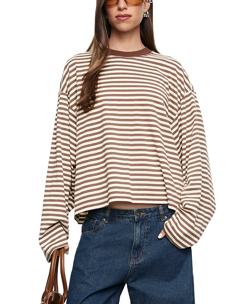 Bloom Long Sleeve Stripe Top by Lioness