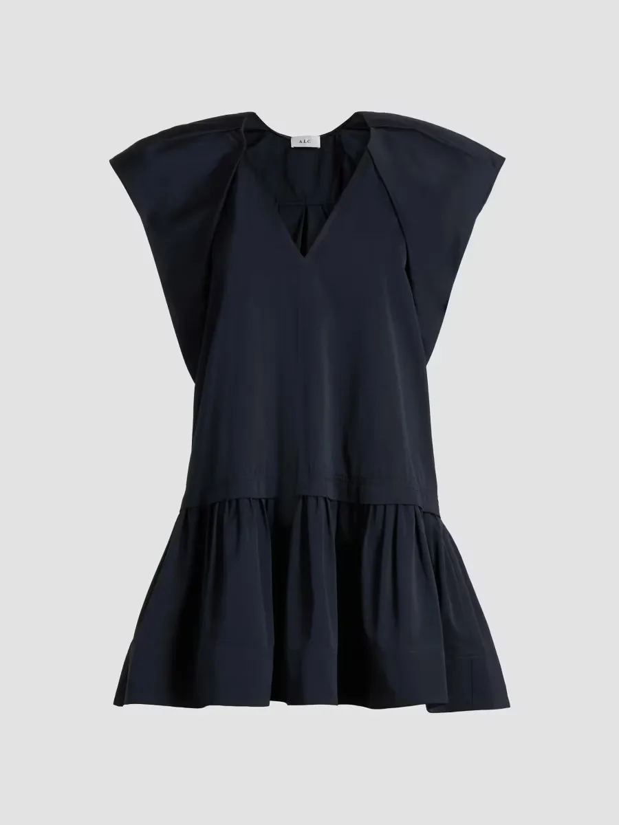 Ember Faille Drop-Waist Minidress by A.L.C.