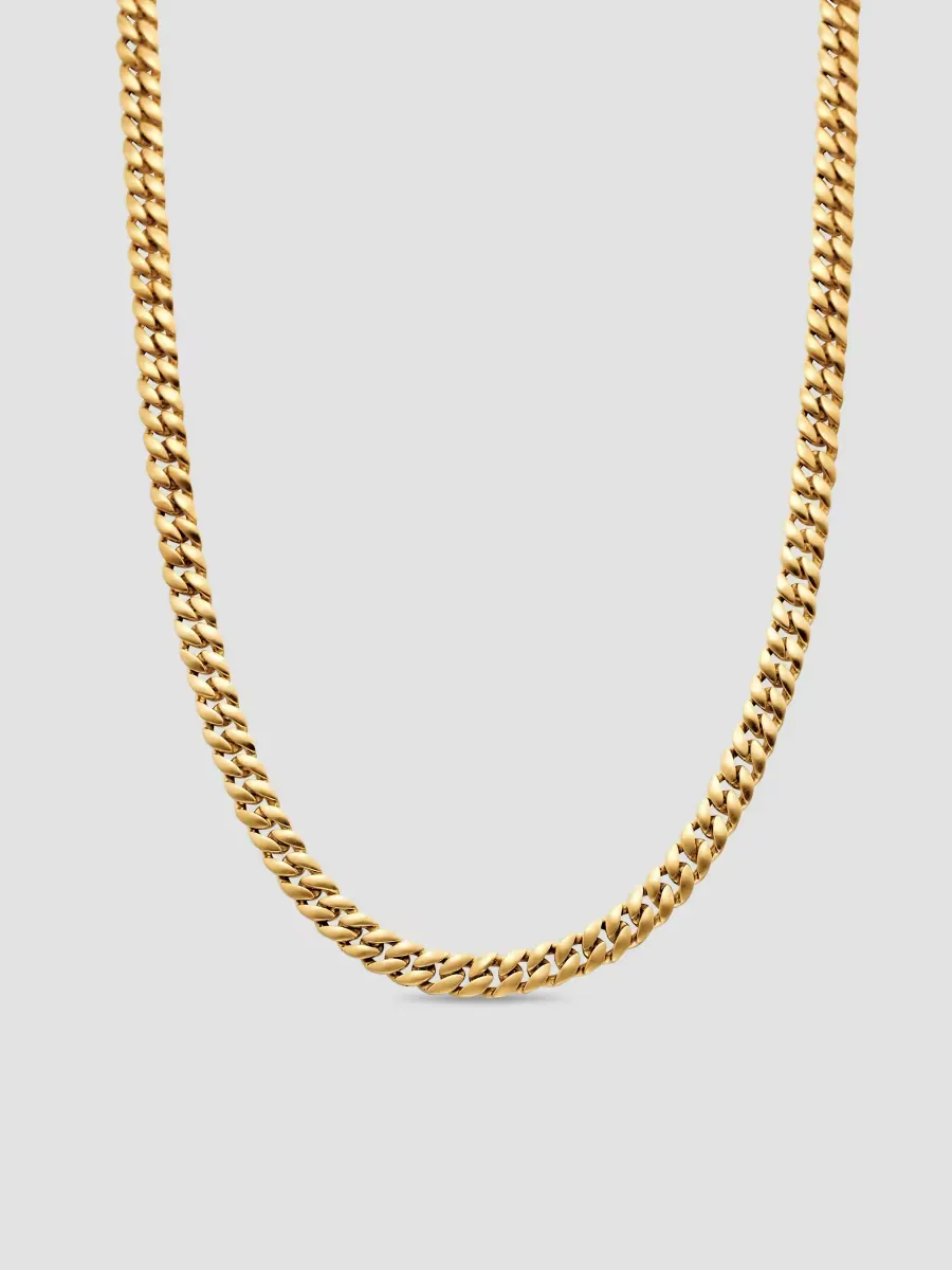 Curb Chain Necklace in 18K Yellow Gold, 6MM - Size 18 by David Yurman