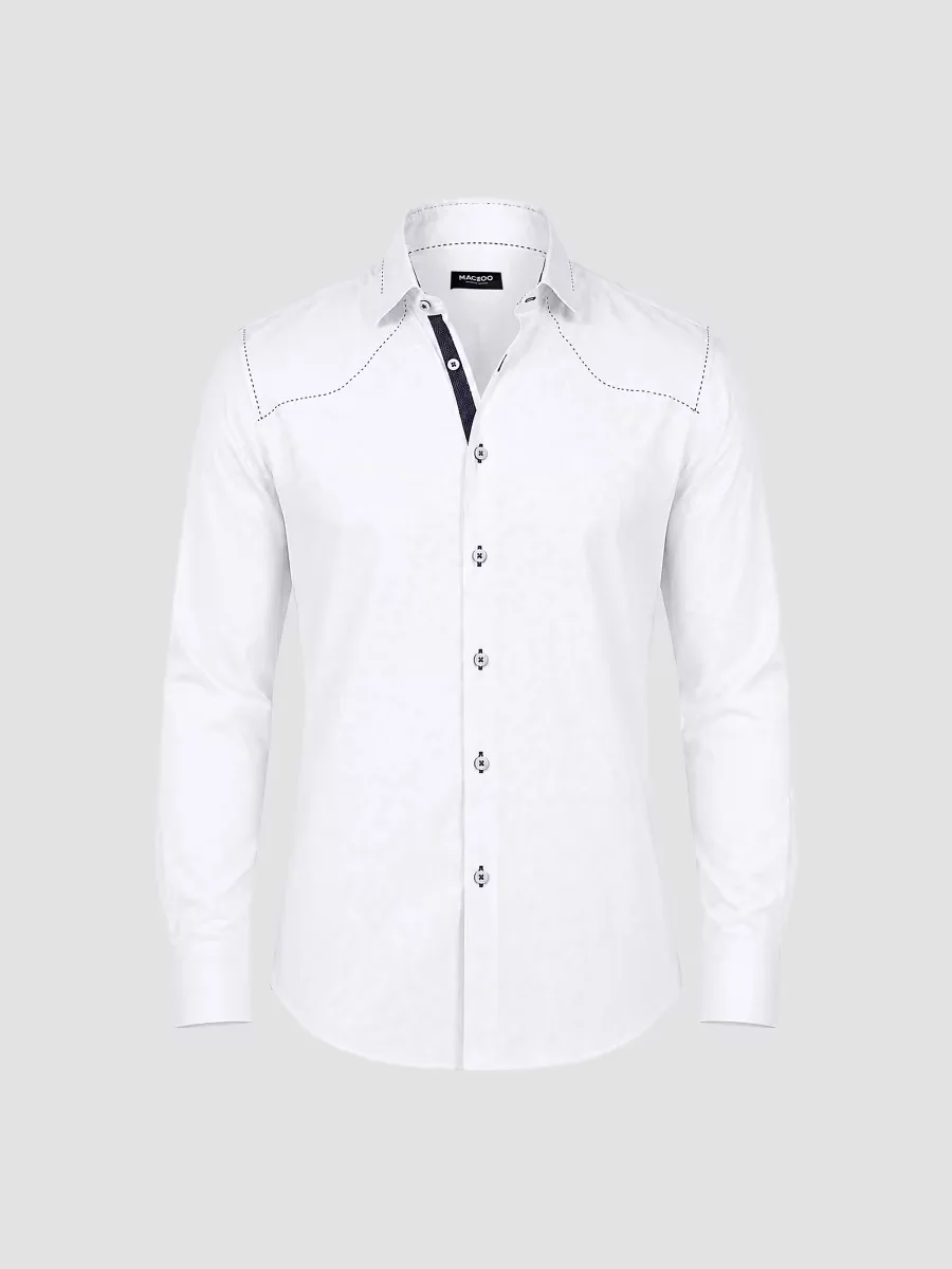 Punto Woven Long-Sleeve Shirt by Maceoo