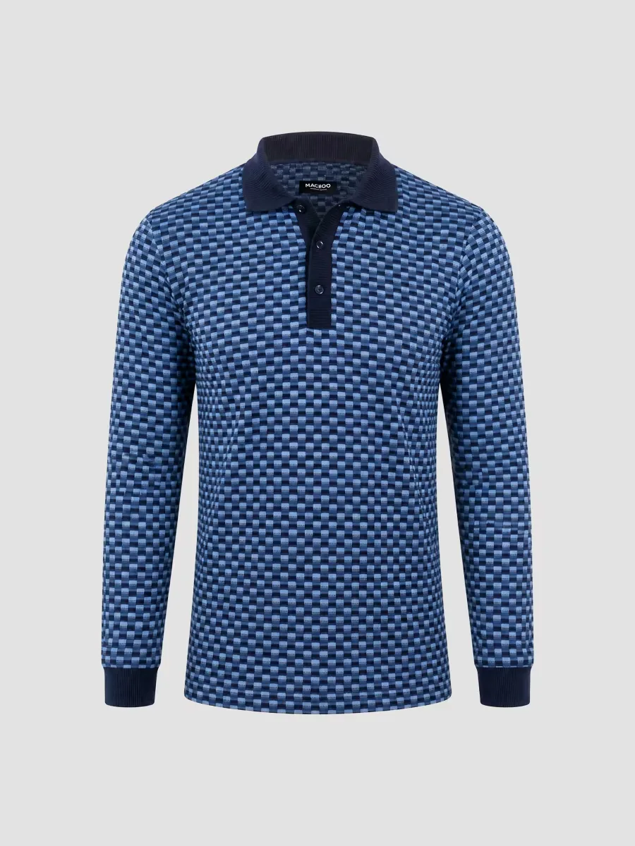Knit Polo Shirt by Maceoo