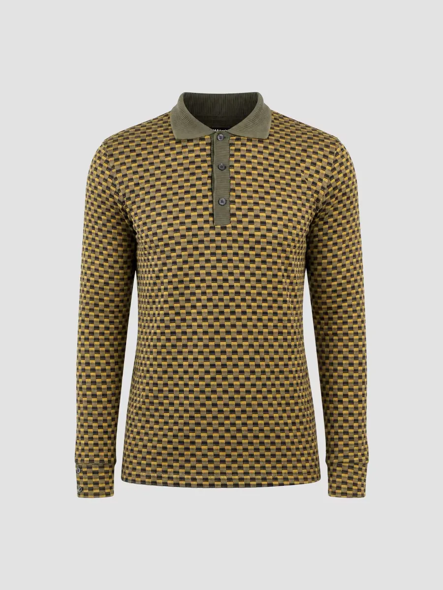 Knit Polo Shirt by Maceoo