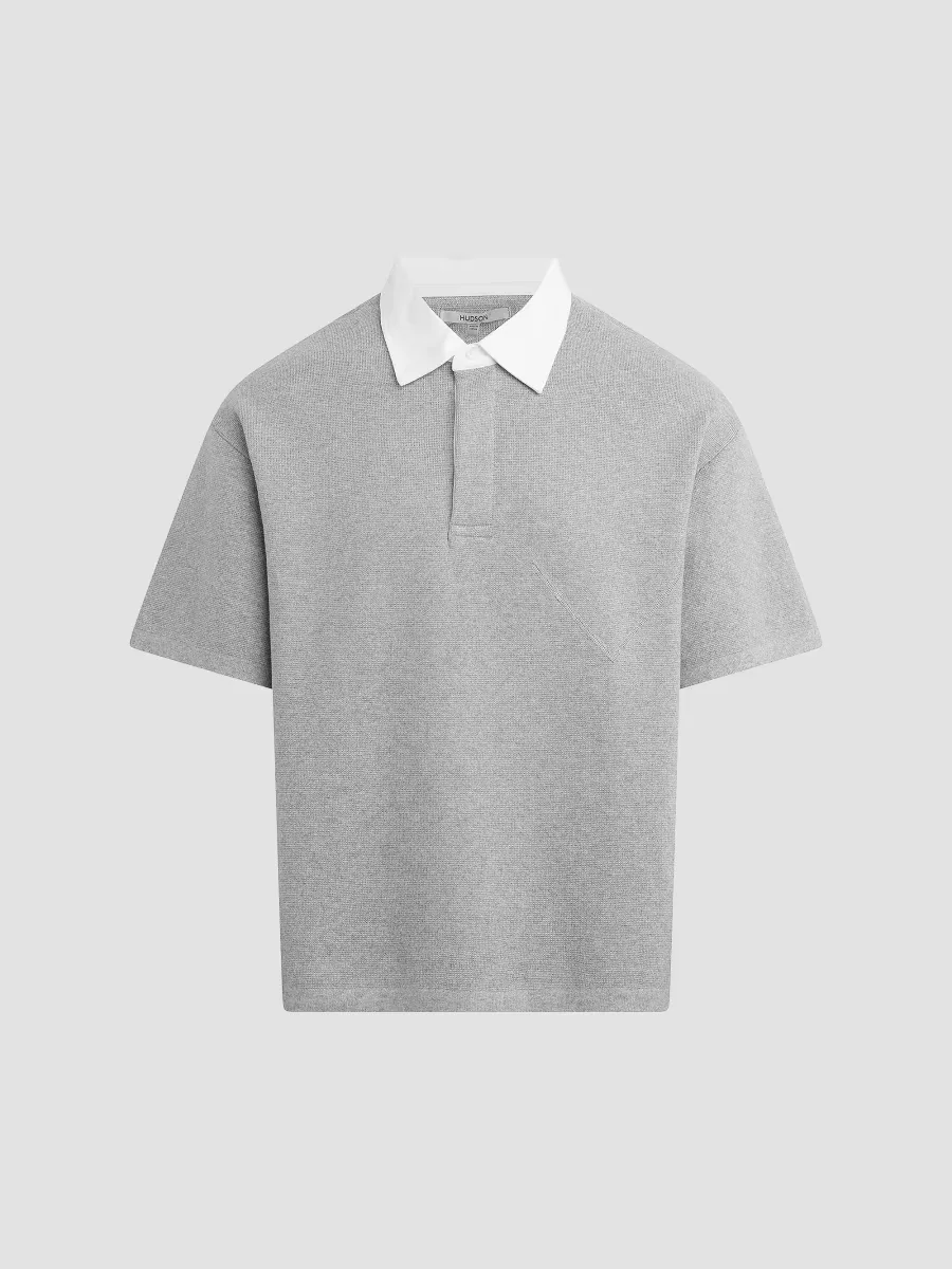 Double-Knit Polo Shirt by Hudson Jeans