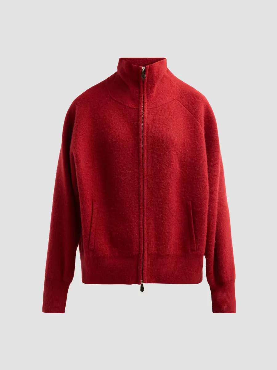 Felted Wool-Cashmere Zip-Front Jacket by Guest in Residence
