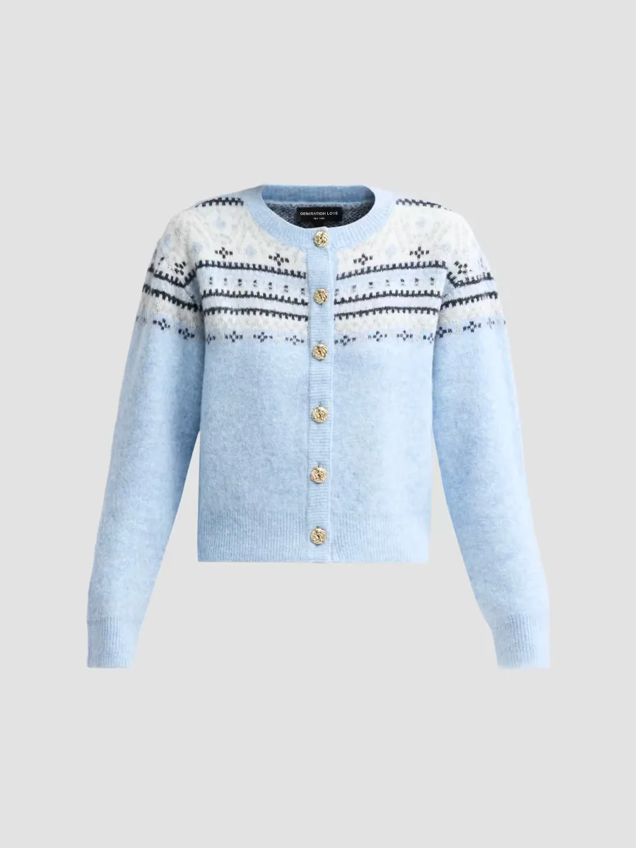 Hilda Fair Isle Cardigan by Generation Love