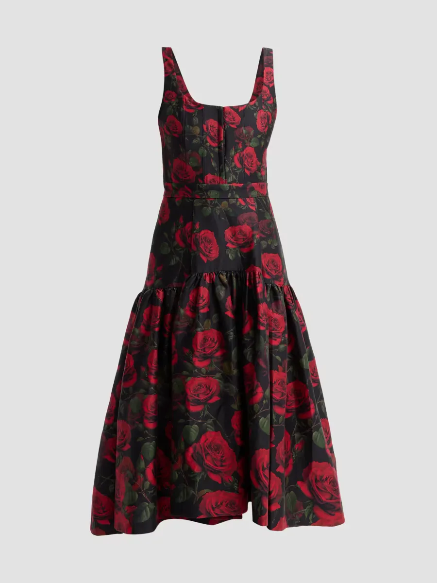 Diana Structured Midi Dress by Alice + Olivia