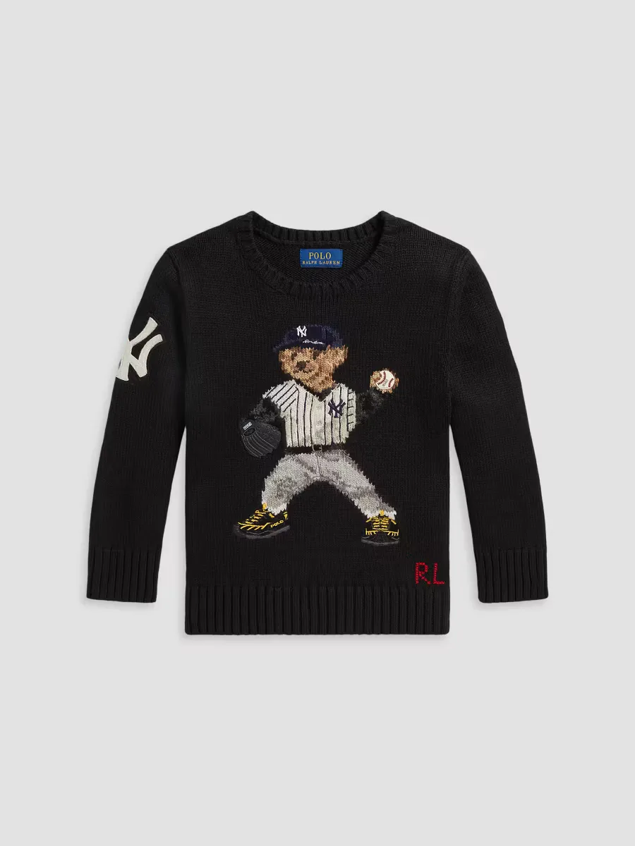 Polo Ralph Lauren x New York Yankees Polo Bear Cotton Sweater by Polo Ralph Lauren