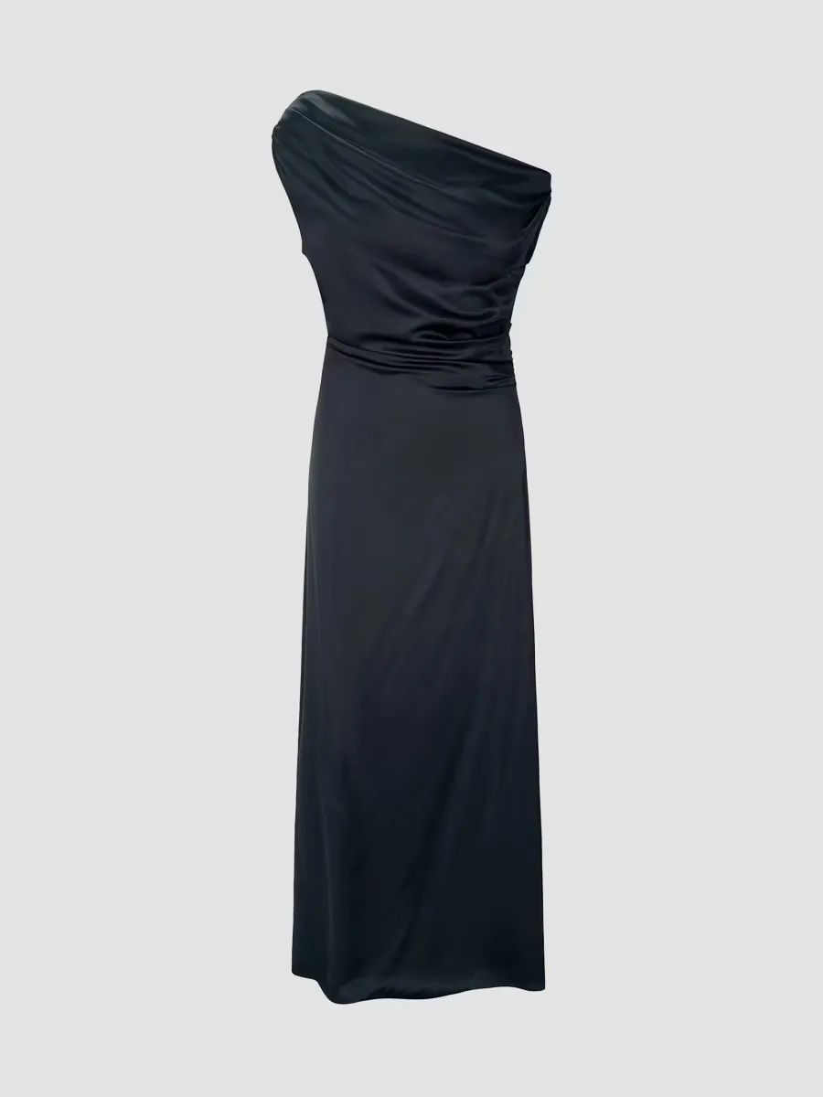 Phare Stretch-Silk Maxi Dress by STAUD