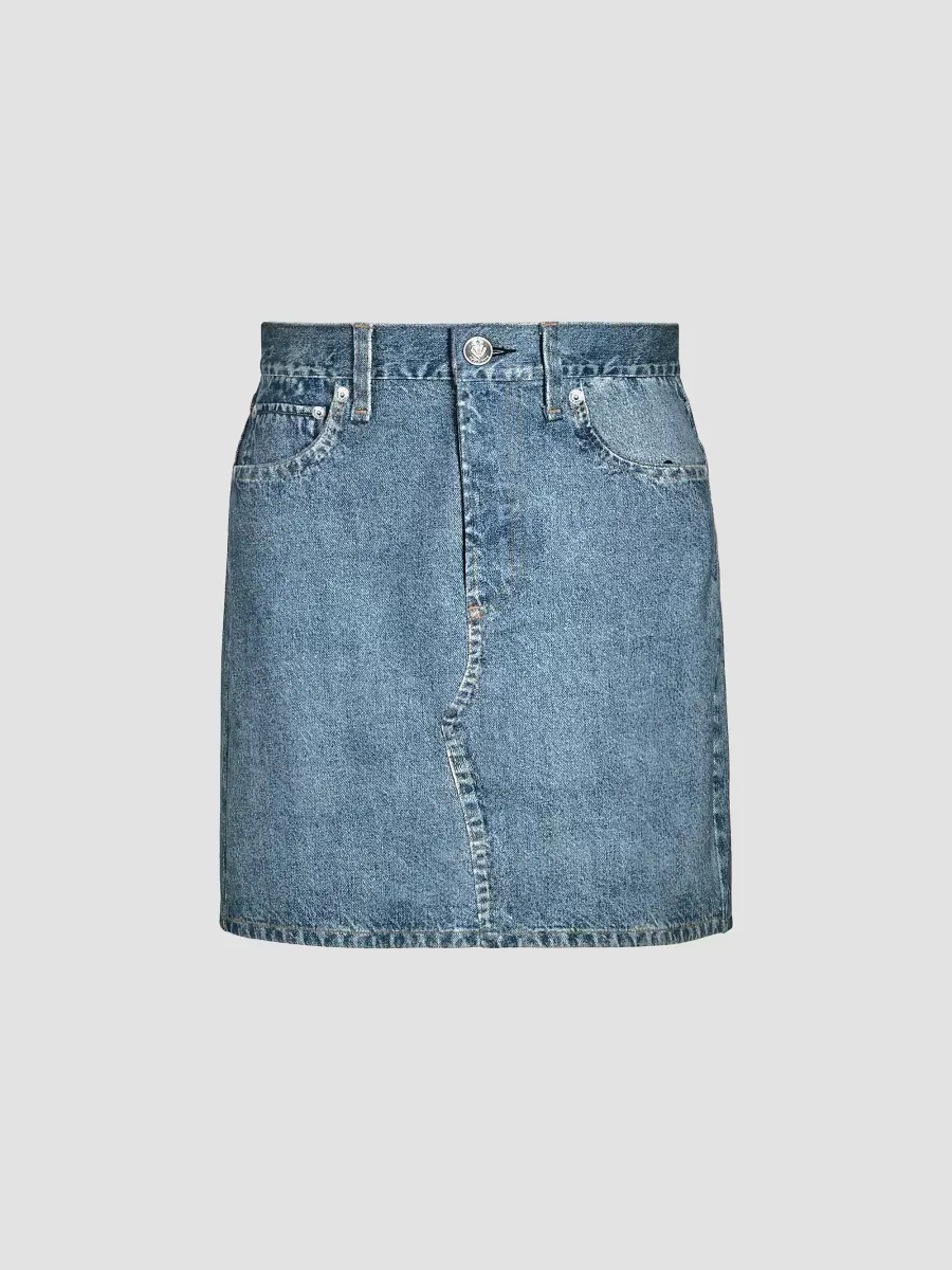 Rb Miramar A-Line Denim Miniskirt by rag & bone
