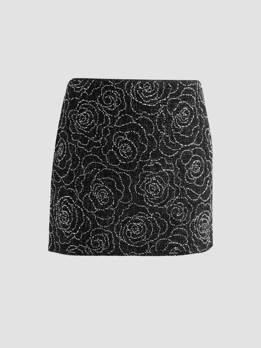 Lizzy Beaded Mini Skirt
