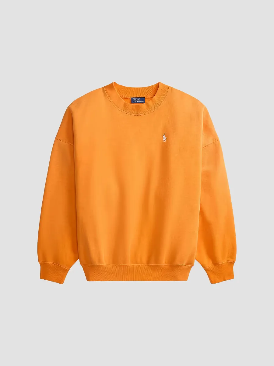 Logo Cotton-Blend Sweatshirt by Polo Ralph Lauren
