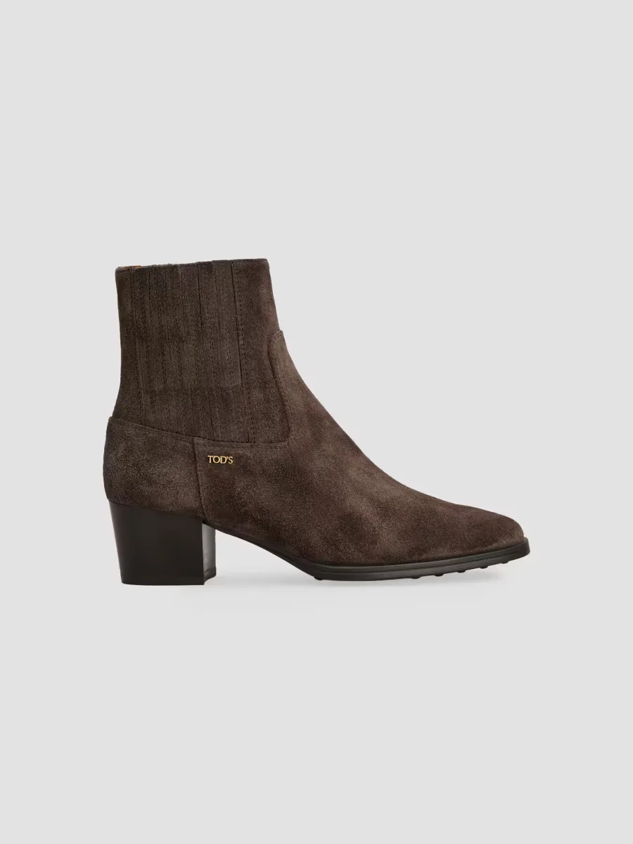 60MM Suede Ankle Boots by Tod's