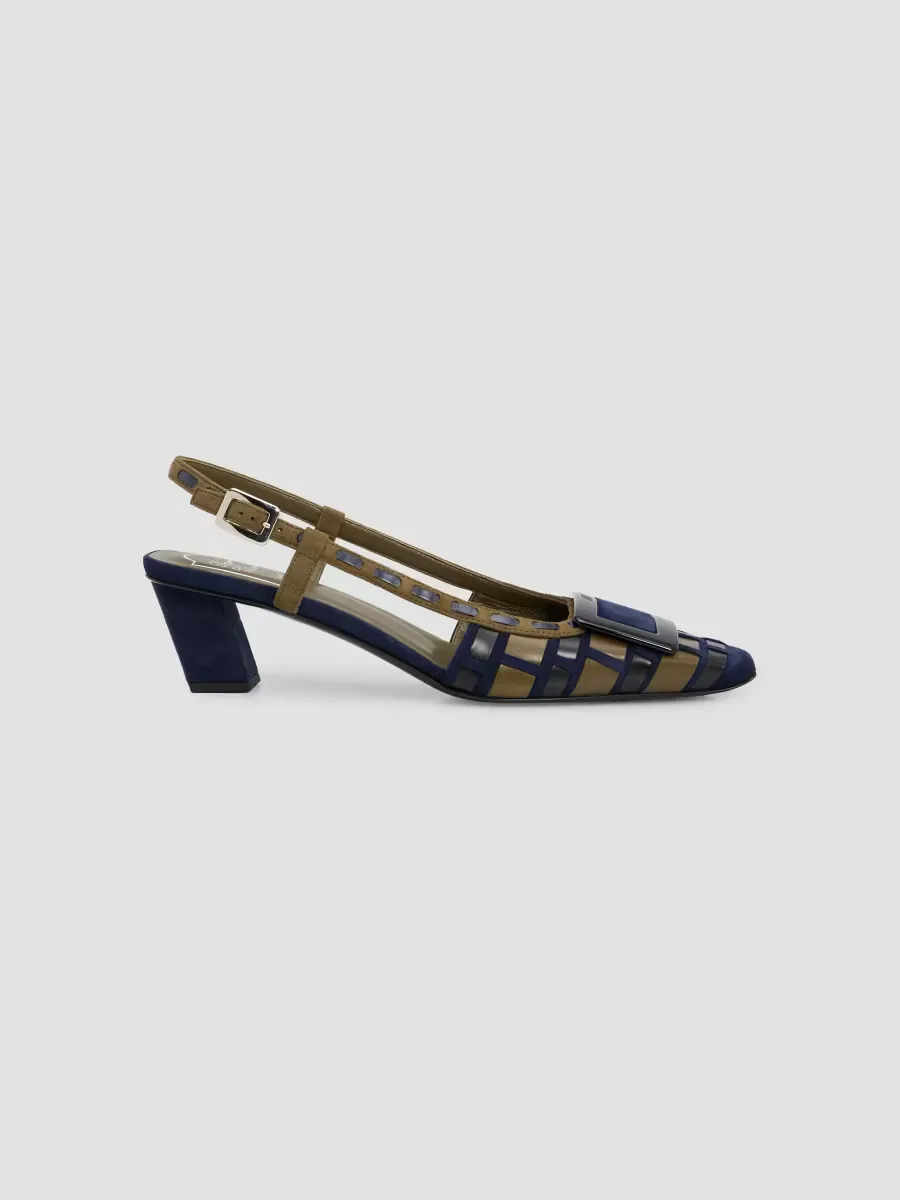 Belle Vivier Infilature 45MM Slingback Pumps by Roger Vivier