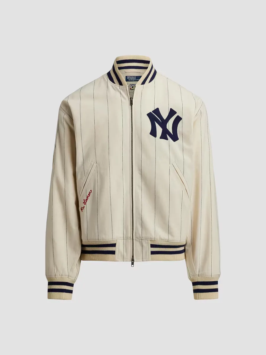 Yankees Striped Bomber Jacket by Polo Ralph Lauren