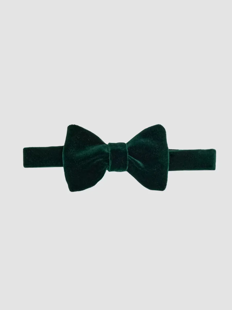 Purple Label Velvet & Peau De Soie Bow Tie
