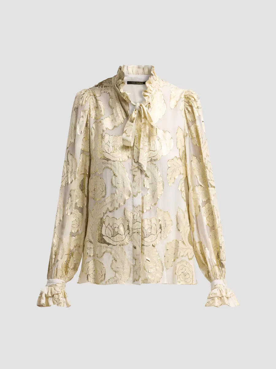 Niosha Jacquard Blouse by Kobi Halperin