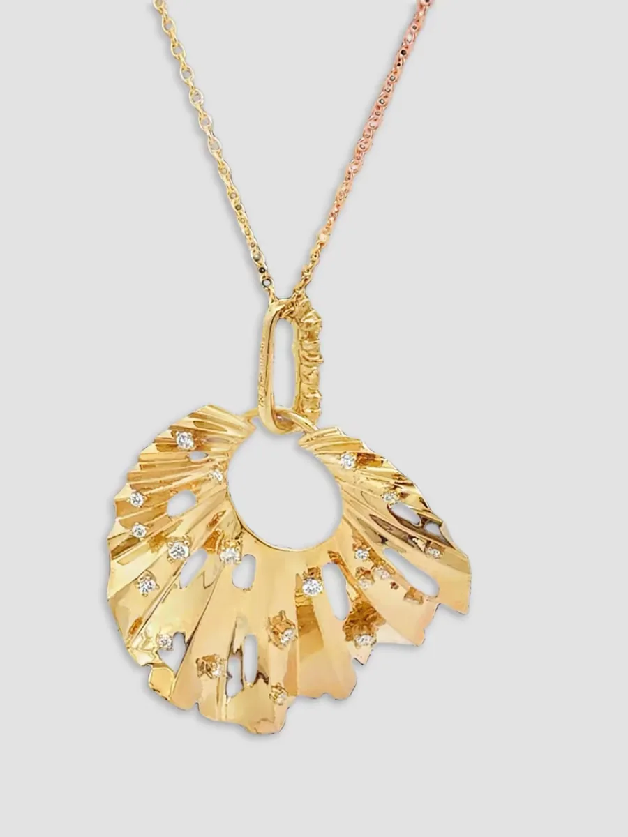 Bahia 18K Yellow Gold & 0.51 TCW Diamond Pendant Necklace