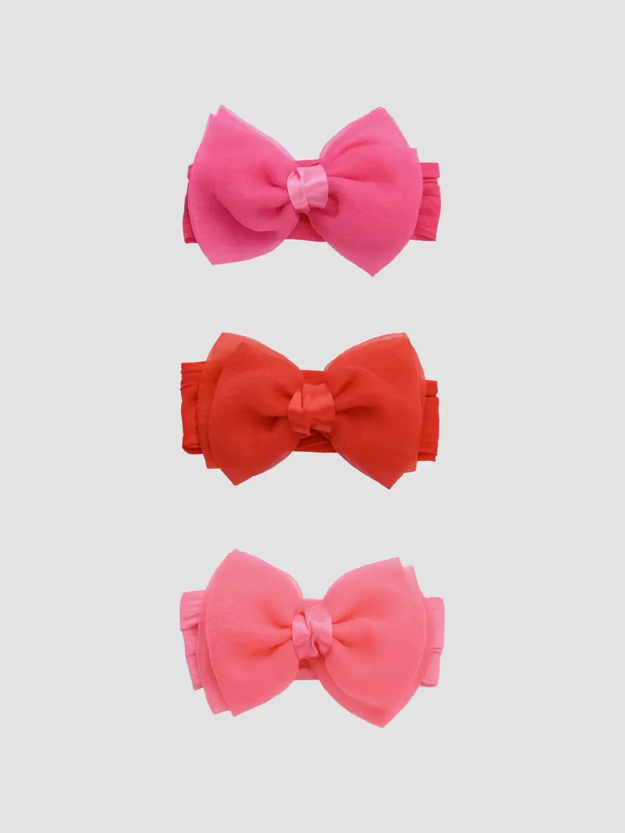 Elastic Sheer Knot Bow Headband Set by Mimi Tutu