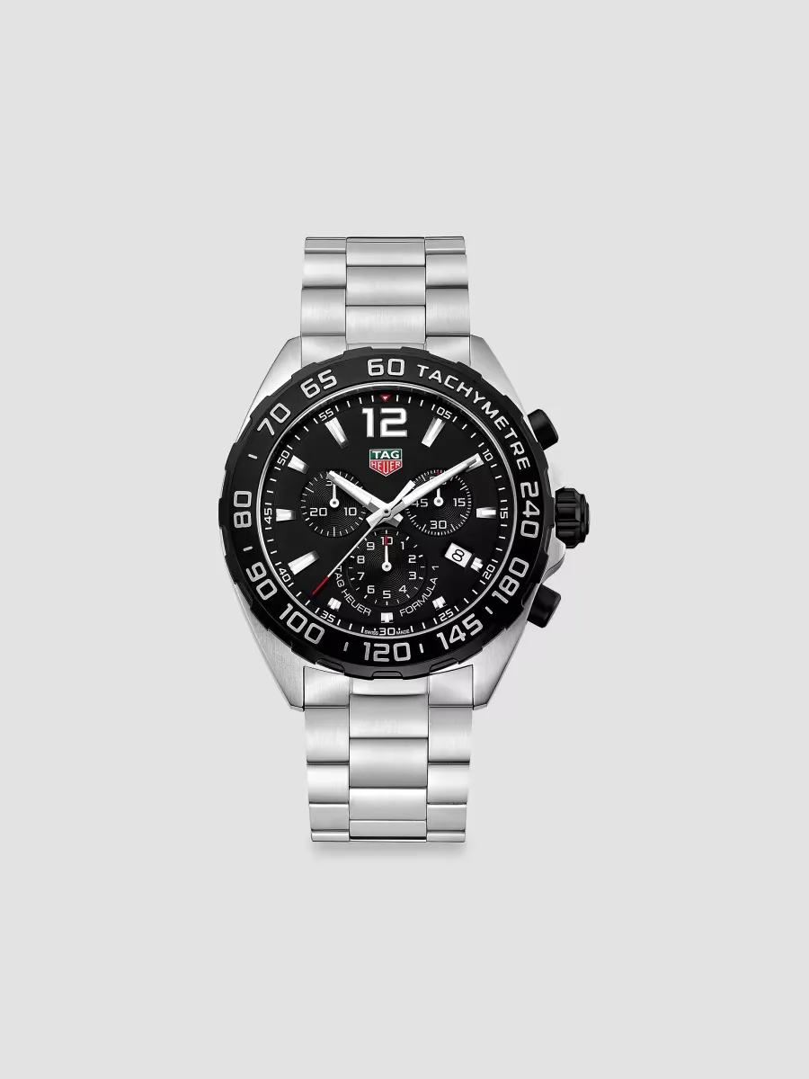 Formula 1 43MM Stainless Steel Quartz Chronograph Bracelet Watch