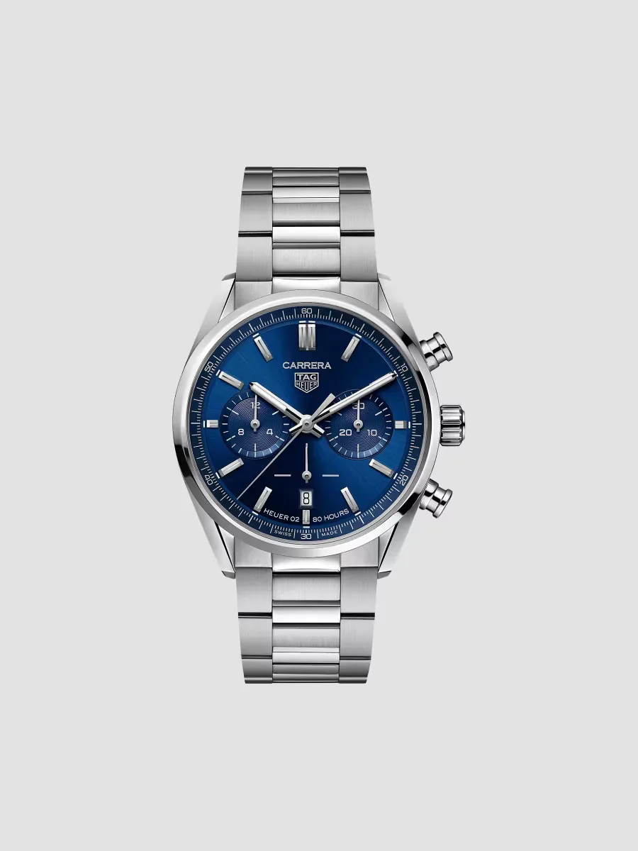 Carrera Elegance 42MM Stainless Steel Bracelet Automatic Chronograph Watch
