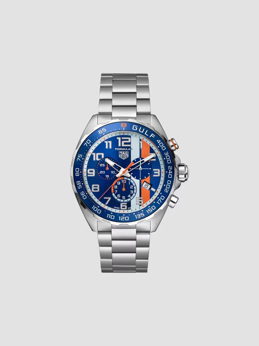 Formula 1 x Gulf Chroxgulf Stainless Steel Chronograph Watch
