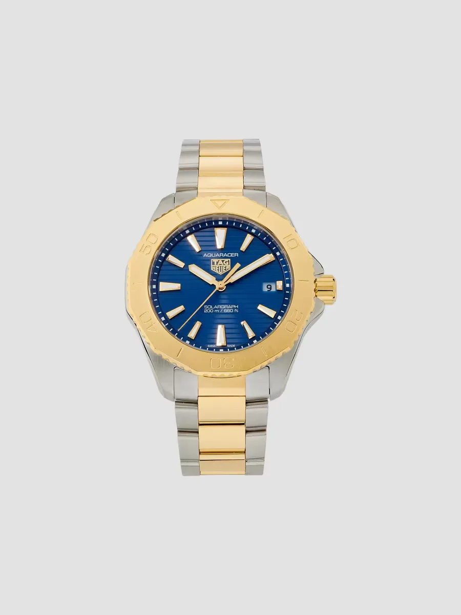 Aquaracer Stainless Steel & 18K Yellow Gold Bracelet Watch 40MM