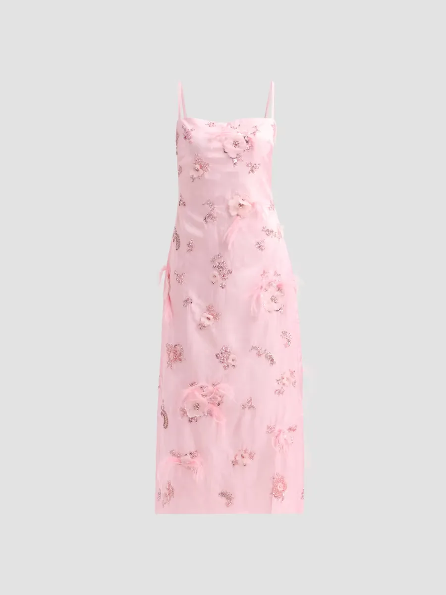 Kye Embellished Midi Dress by Azeeza
