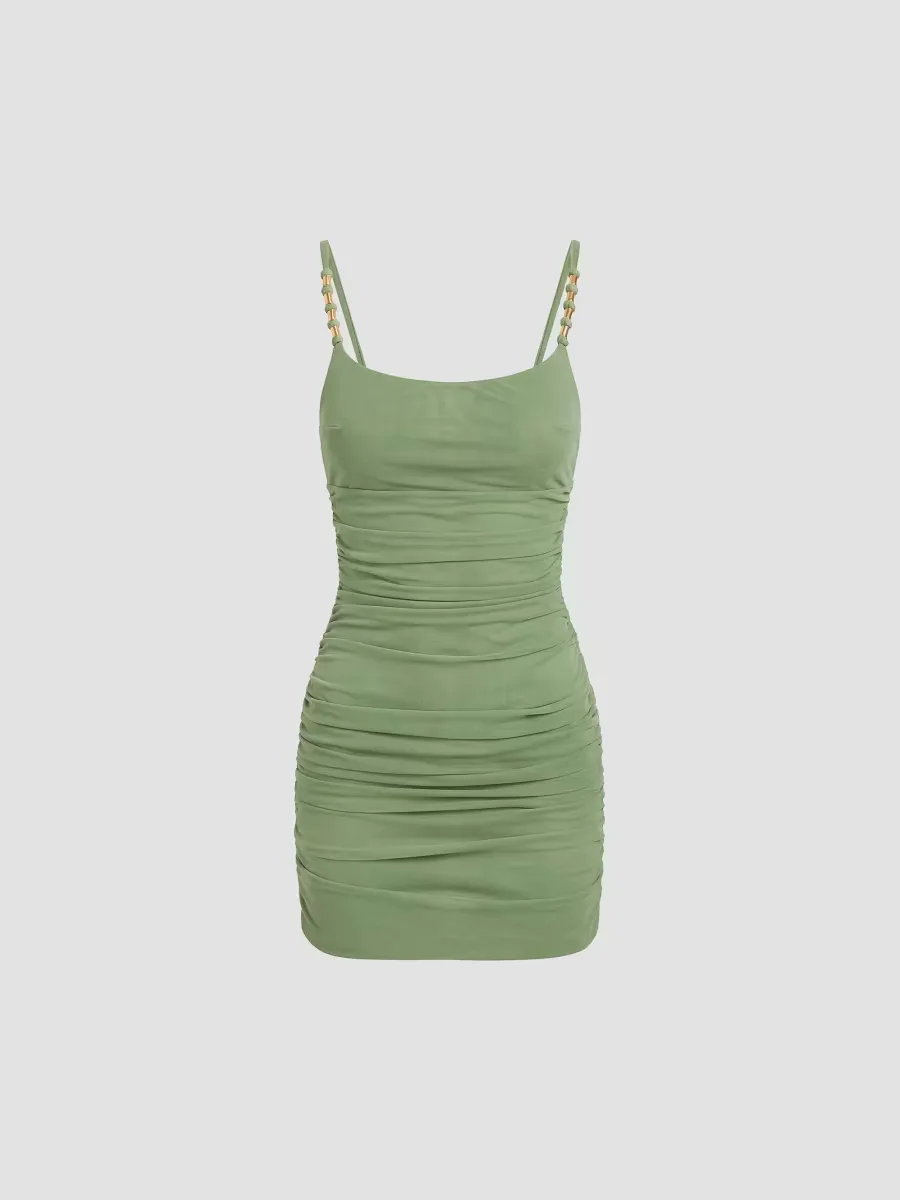 ViX by Paula Hermanny Lorena Ruched Mini Dress by Vix
