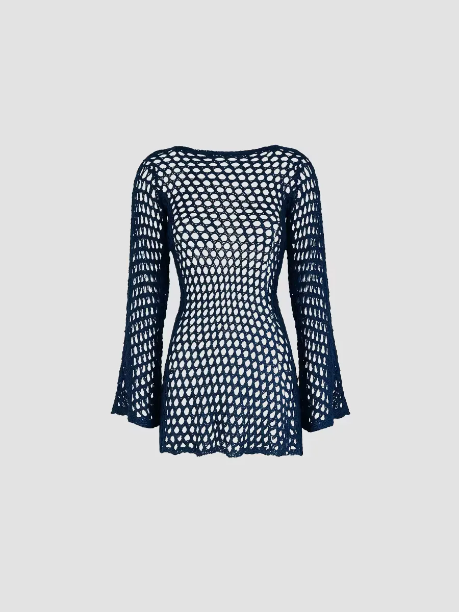 ViX by Paula Hermanny Belle Crochet Mini Cover-Up Dress by Vix