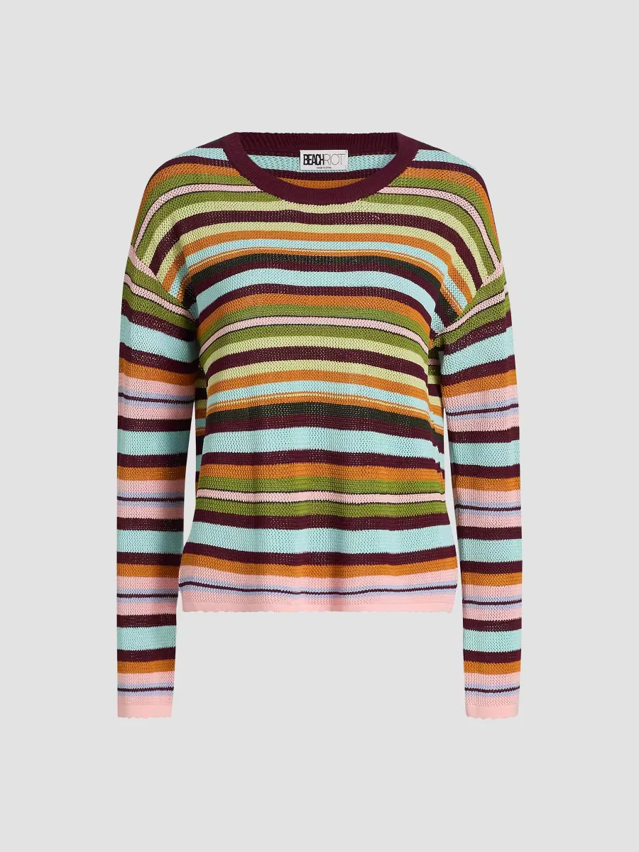 Striped Beach Sweater by Beach Riot