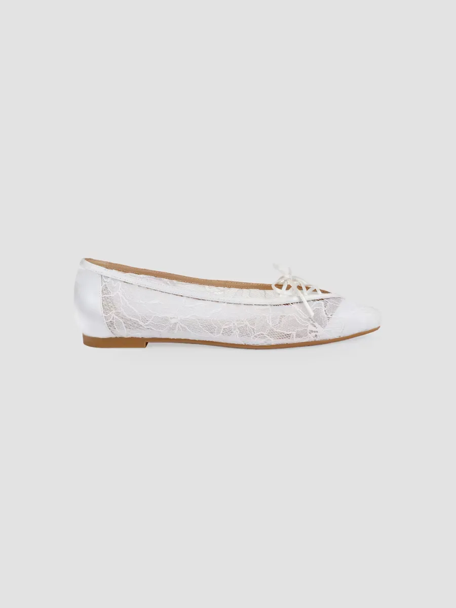 Raelyn Lace Ballet Flats by Badgley Mischka