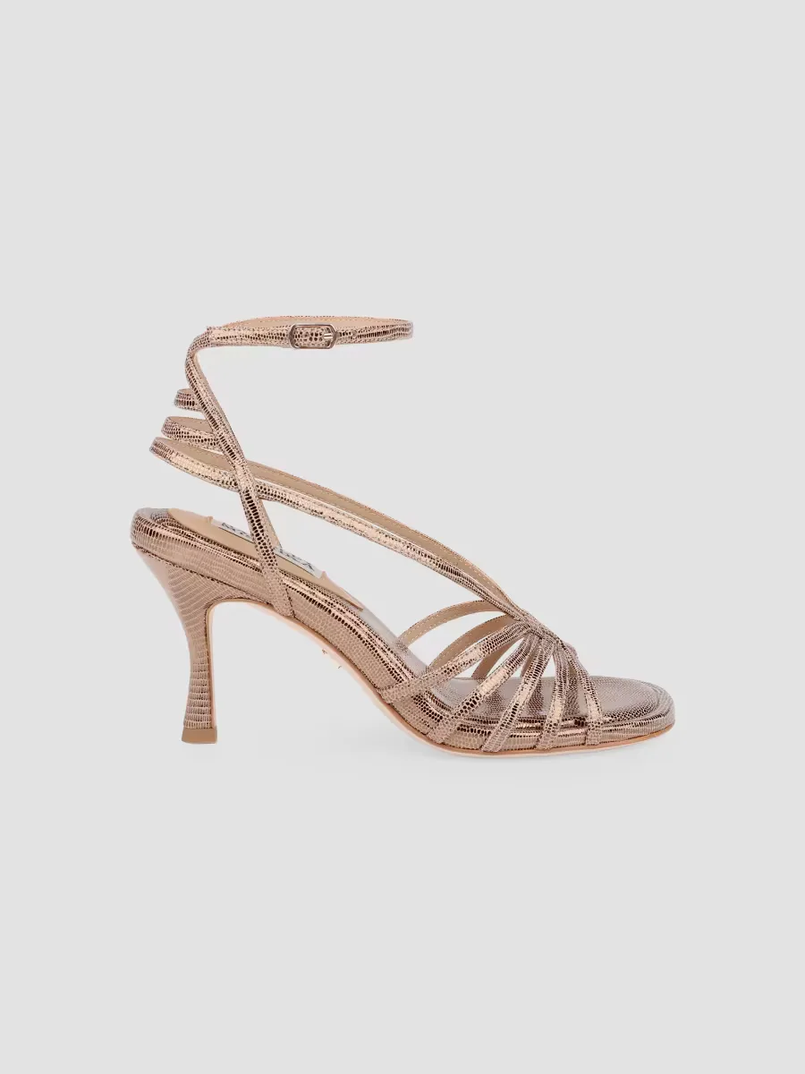 Russel II 80MM Leather Sandals by Badgley Mischka