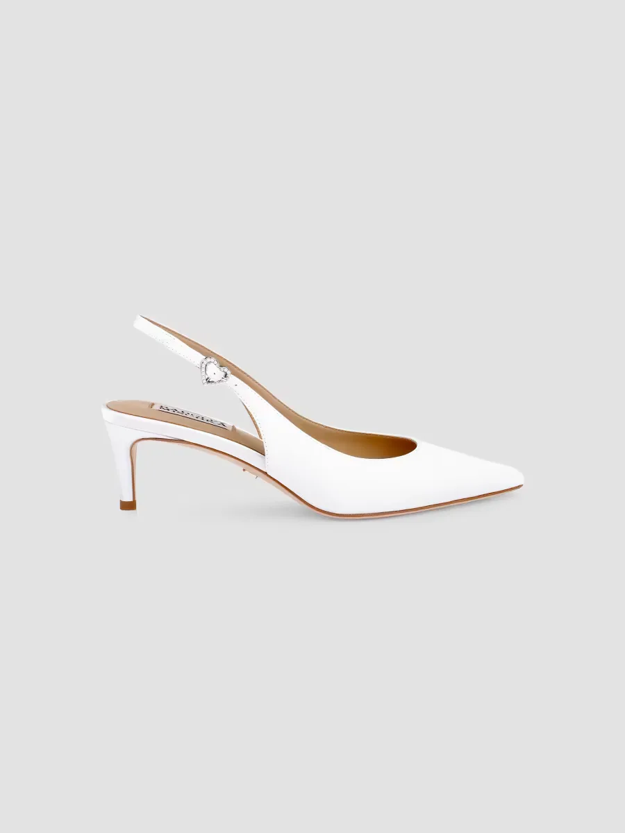 Ruthie 55MM Embellished-Buckle Slingback Pumps by Badgley Mischka