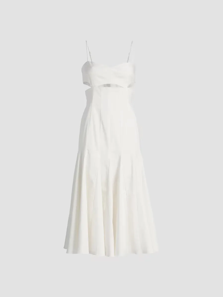 Erica Stretch-Cotton Midi-Dress by Black Halo