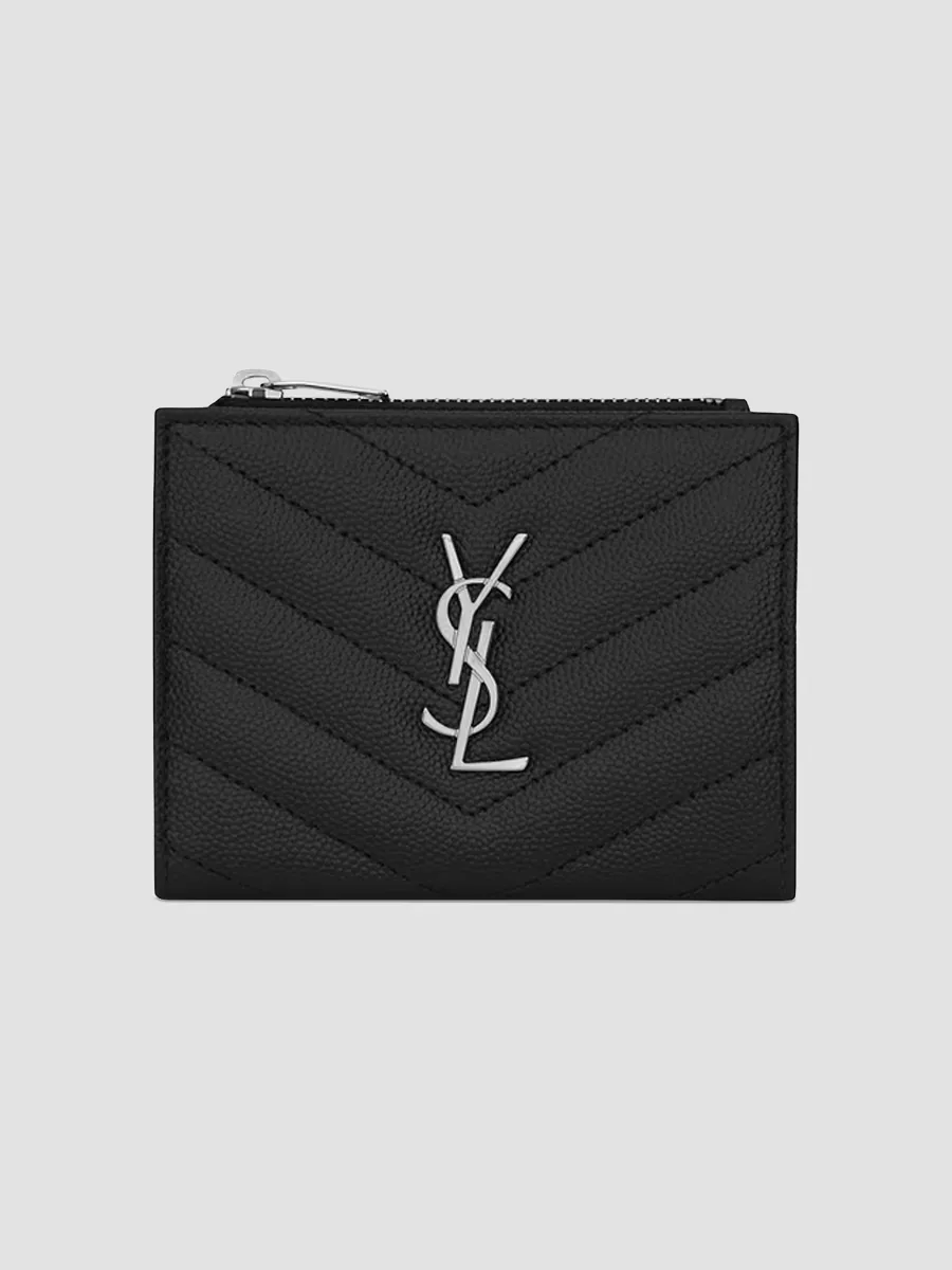 Cassandre Matefassé Bi-Fold Wallet in Grain De Poudre Embossed Leather
